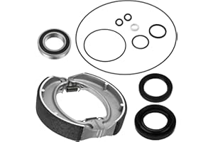 JAVIK Rear Brake Drum Shoes Bearing Seals Kit for Honda TRX300 Fourtrax 300 1988-2000