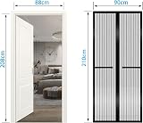RnCop Magnetic Screen Door 90 x 210cm Heavy Duty Self Sealing Black view 3