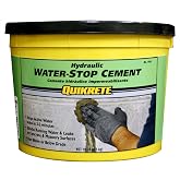 Quikrete Rapid Setting, Hydraulic Water Stop Cement, Sets in 3 to 5 Minutes to Patch Concrete &amp; Masonry, For Pools and Foundations, 10 Pounds