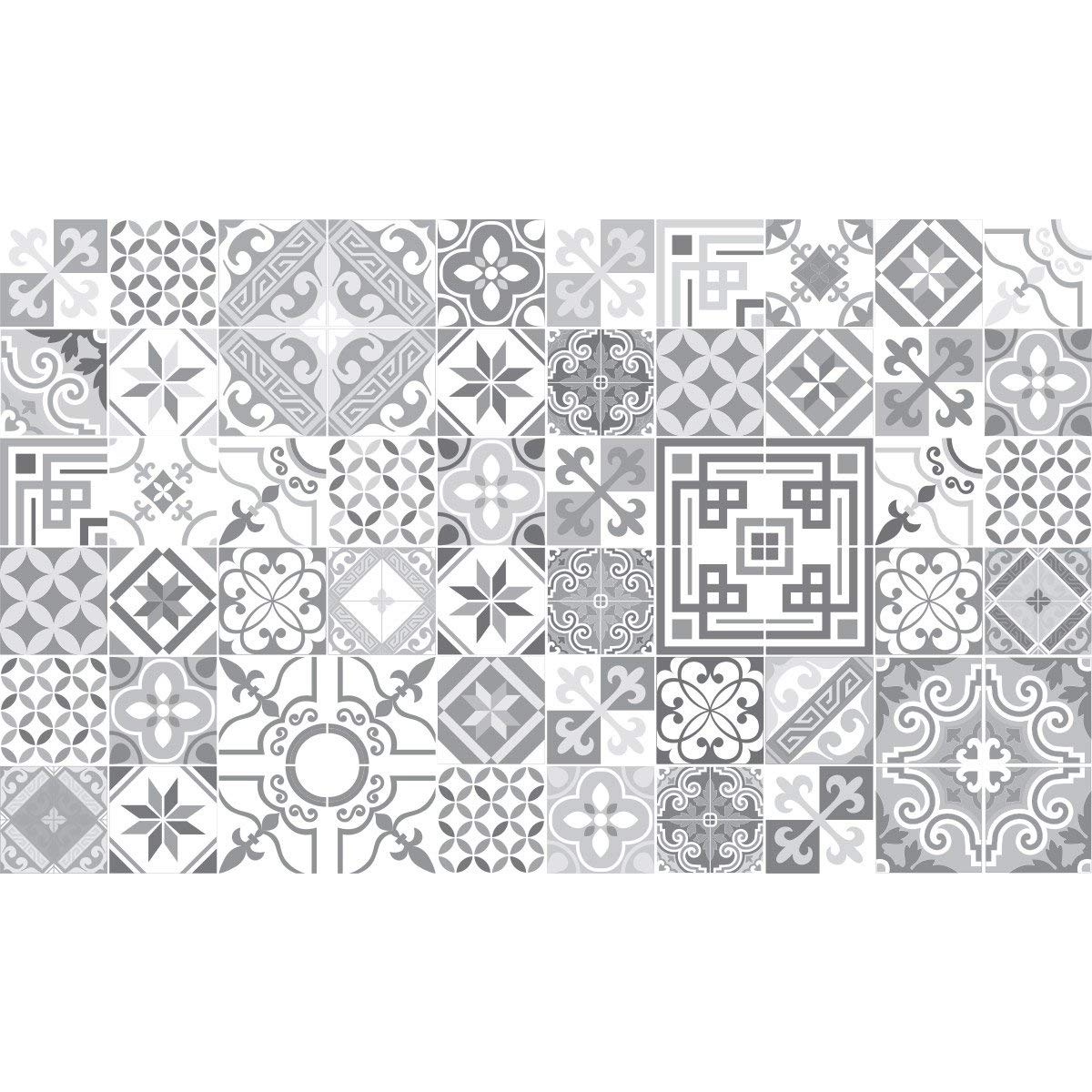 Wandtattoo Fliesen-Look „Azulejos“ – 15-teiliges Set Selbstklebend Im Karo-Design