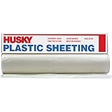 Husky Plastic Sheeting Clear 4ml 10ft X 25ft Paint Drop Cloths Amazon Com