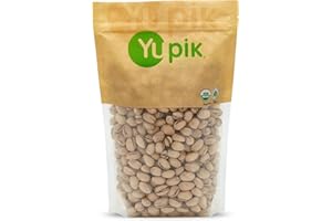 Yupik Organic Dry Roasted Salted Pistachios, In Shell, 1 kg, Gluten-Free, Kosher, Non-GMO, Vegan, Crunchy Nuts, Lightly Salte