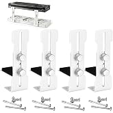4 PCS Premium Adjustable GPU Support Bracket，Graphics Card Support, GPU Brace，Video Card Holder，Anti Sag GPU Stand 6-96mm Vertical Mount Suitable for Most Computer Models (White, L-Type)