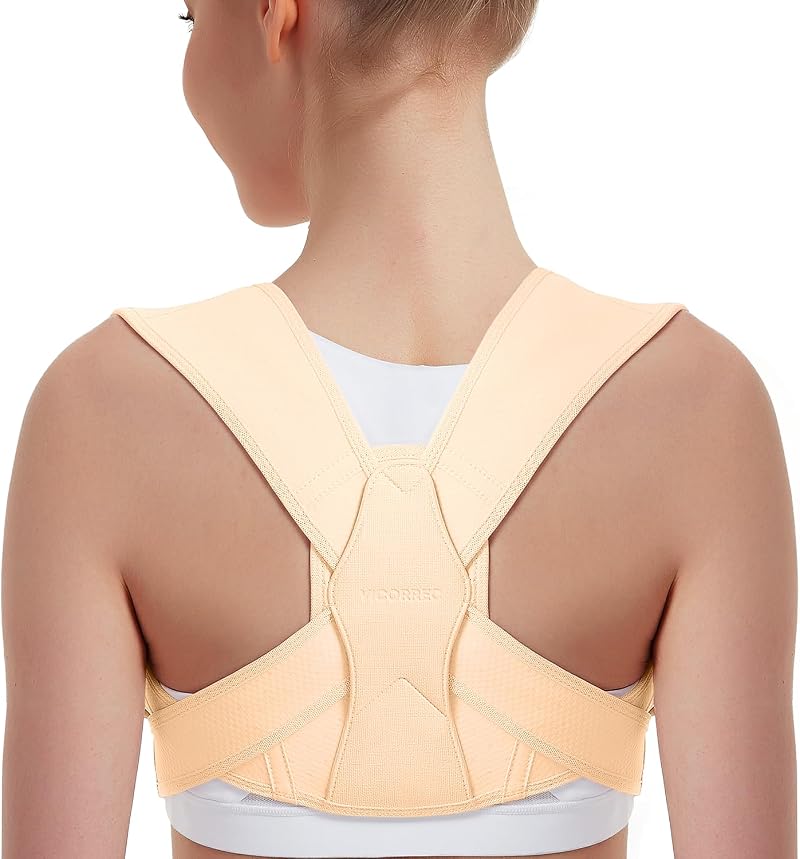 Vicorrect Posture Corrector for Women and Men, Adjustable Upper Back