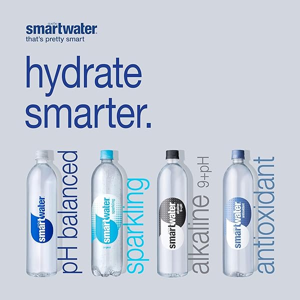 SMARTWATER VAPOR DISTILLED PREMIUM WATER , 16.9 FL OZ (PACK OF 6)