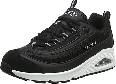 skechers women's sports mesh lace up trainers