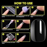 Makartt Short Oval False Nails 500Pcs 10 Sizes Clear Nail Tips view 9