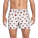 JHKKU Men's Boxer Shorts, Cotton Boxers Underwear Soft Sleep Short Loose Boxers Button Fly S-XXL
