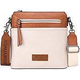 Montana West Crossbody Bag for Women Multi Pocket Cross Body Bag Purses with Guitar Strap