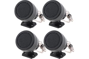 DriSentri 4pcs Dome Tweeters, 12V 500W High Efficiency Car Stereo Speakers, TP-006A Mini Dome Tweeter Speakers for Car Audio System Accessories