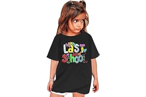 Zylkor Last Day of School Shirt Toddler Boys Girls School Graduation Tops Kids Student Life Shirt Vacation Tees