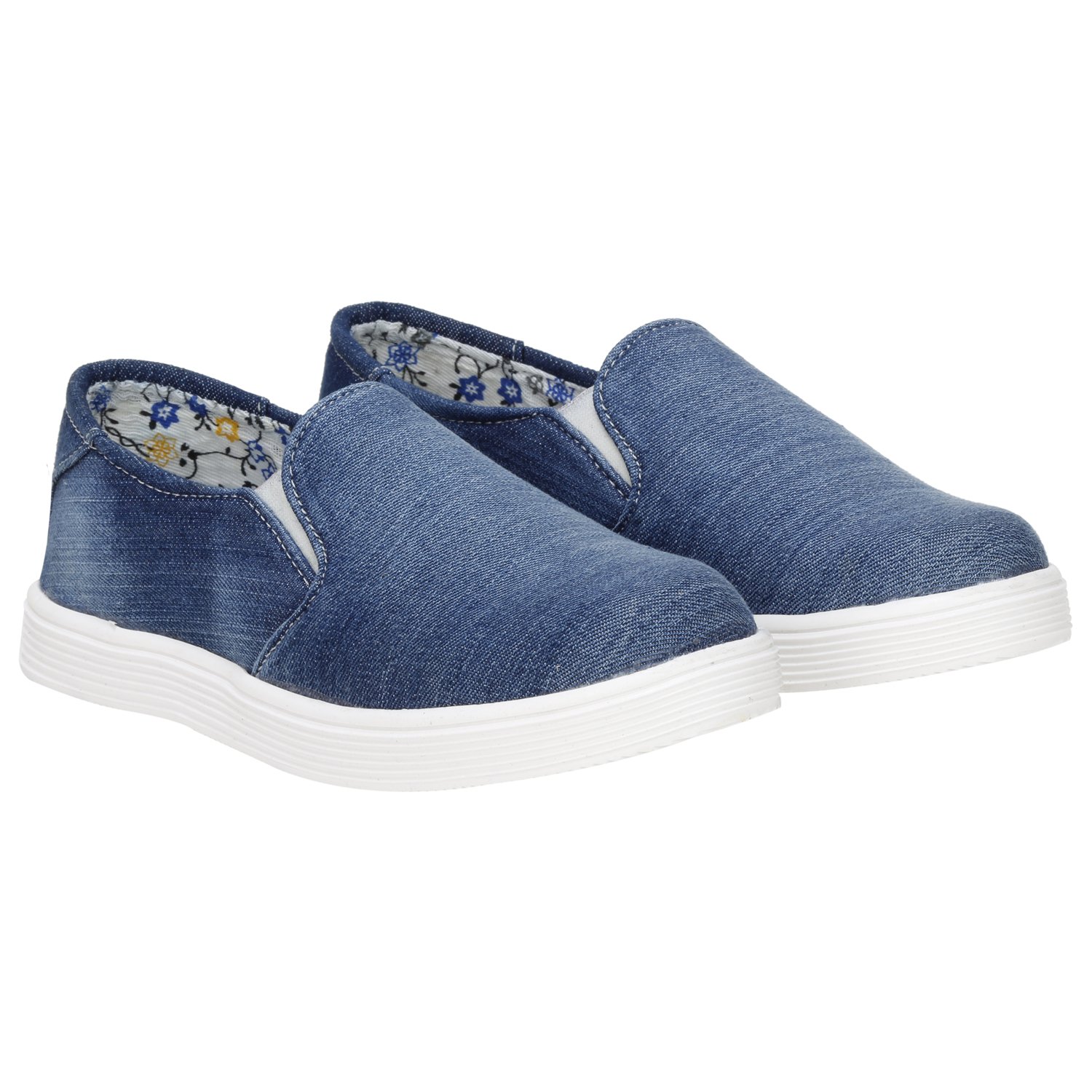 women's denim loafers