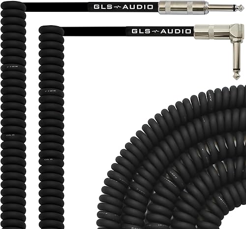 GLS Audio 20 Foot Curly Guitar Instrument Cable