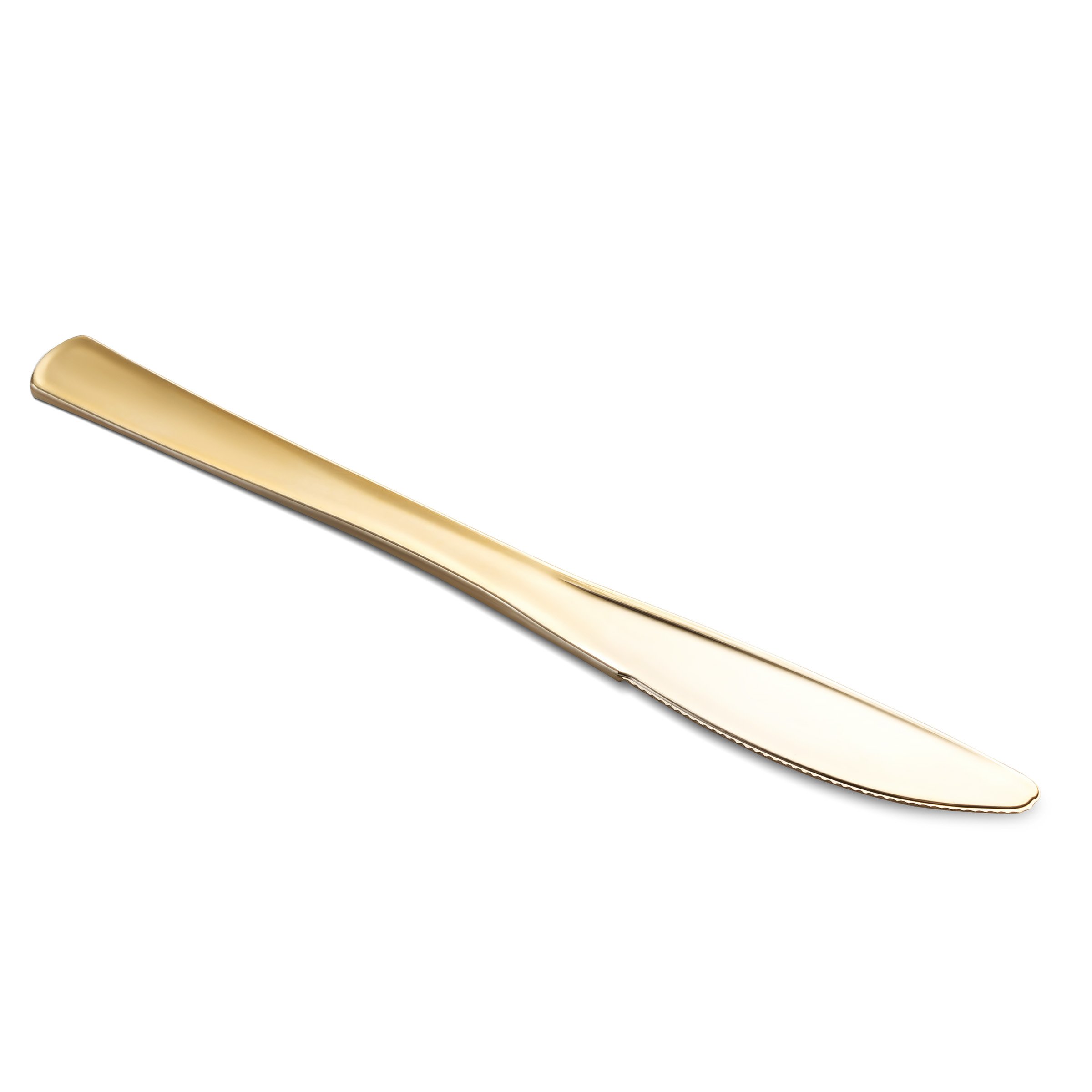 CUTLEREX Heavy Duty Plastic Silverware Cutlery Gold Disposable