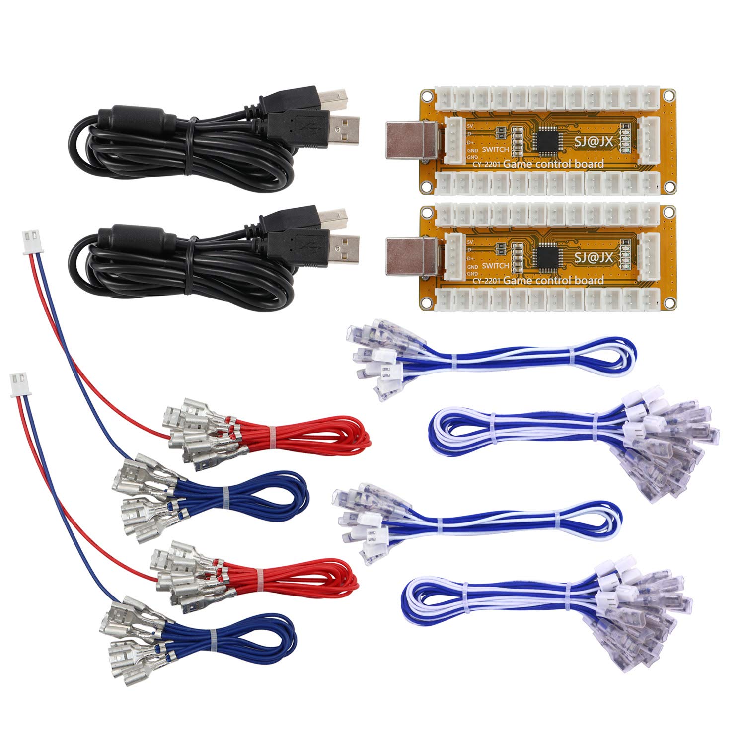 Arcade Game USB Encoder Zero Delay 2 Player Gamepad Button Joystick Controller for Nintendo Switch PC PS3 Raspberry Pi MAME