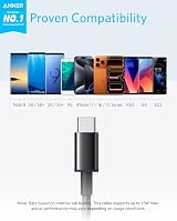 Anker USB C Charger Cable 6ft Braided 2 Pack USB A to USB C for iPhone Samsung view 2
