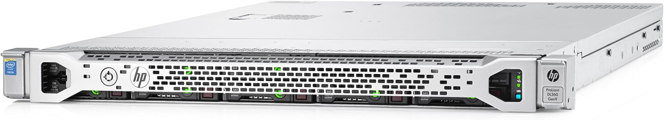 HPE 755260-B21 ProLiant DL360 Gen9 Entry Server, 8 GB RAM, No HDD, Matrox G200, Silver