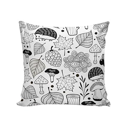 Amazon Com Dcgaring Throw Pillow Case Stick Figure Animals And
