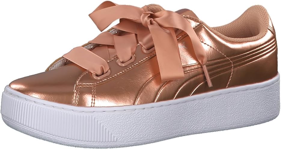puma women's vikky platform ribbon p sneaker