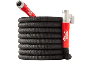 Pocket Hose Silver Bullet 2.0 Expandable Garden Hose 75-FT with Turbo Shot Nozzle, AS-SEEN-ON-TV, Lead-Free, Solid Aluminum Connectors, Easy On/Off Valve, Kink-Free, Leak-Proof
