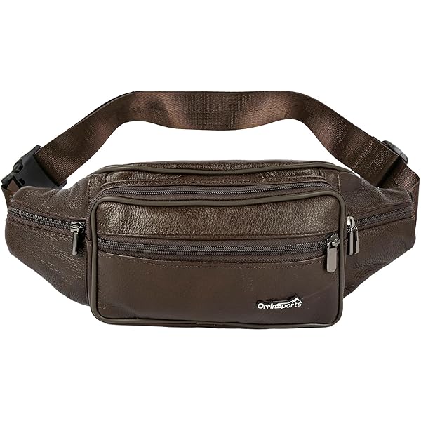 Amazon.com | ZZNICK Genuine Leather Fanny Pack/Waist Bag/Organizer