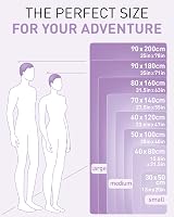 Fit-Flip Swimming Towel Pastel Violet 140x70cm Microfiber Quick Dry view 4