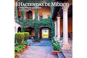 BrownTrout Publishers Inc. Haciendas de Mexico | Great Houses of 2024 12 x 24 Inch Monthly Square Wall Calendar English/Spanish Bilingual BrownTrout Architecture Traditional Latifundium