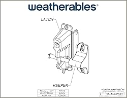 Weatherables Keystone Black Zinc Diecast Metal