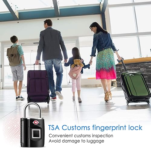 Fingerprint Lock, TSA Approved Smart Digital Locker Lock for Gym