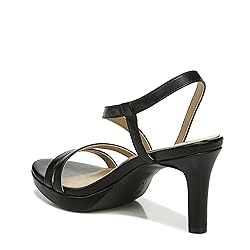Naturalizer Womens Brenta Heeled Sandal Black 8 M