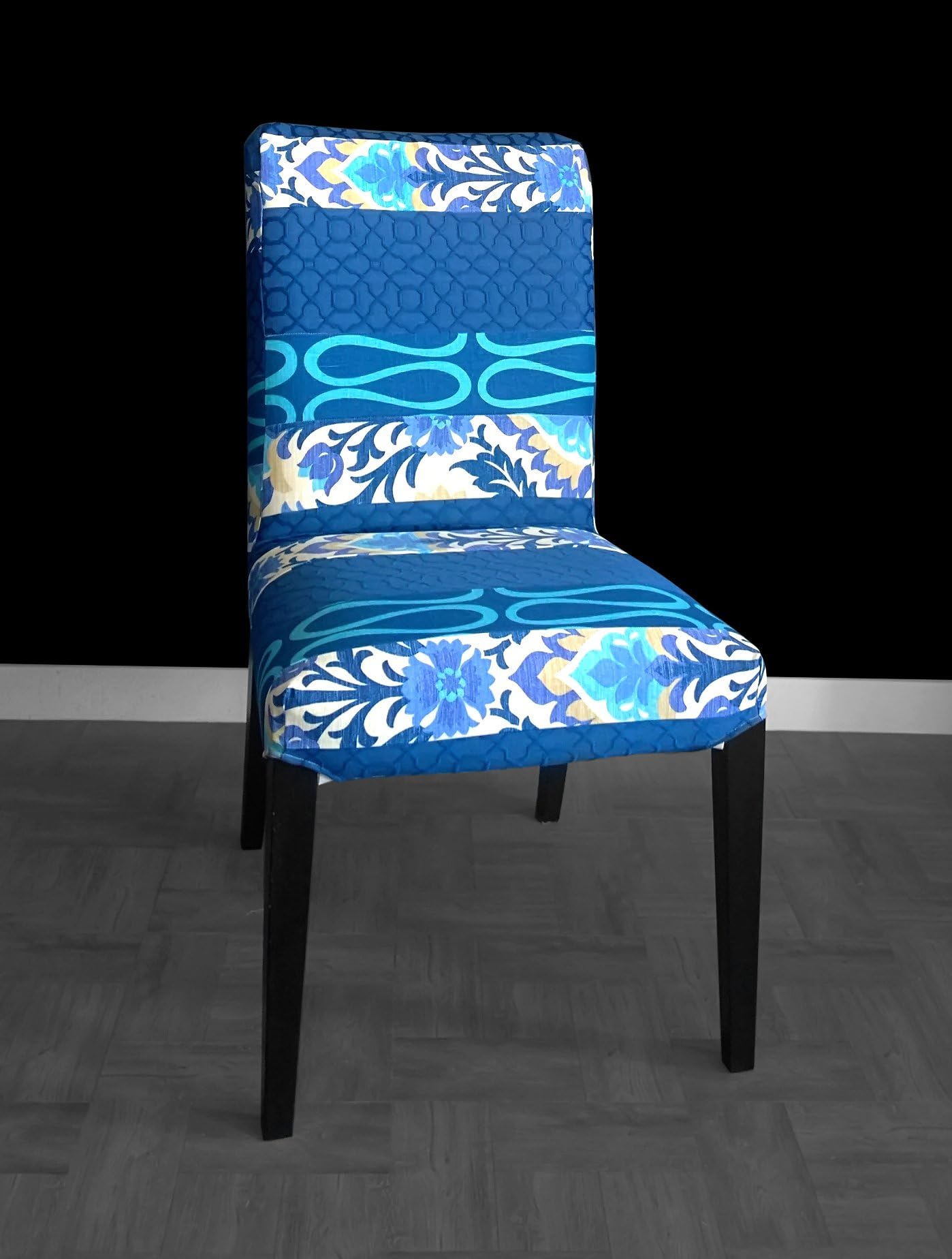 IKEA Henriksdal Dining Chair Cover - Blue Patchwork