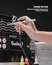 InoKraft Airbrush Kit with Air Compressor- 1/6 HP