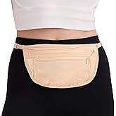 Travel Money Belt for Women - Hidden Anti-Theft Waist Pack, RFID Blocking, Lightweight Travel Fanny Pack for Secure Money Storage