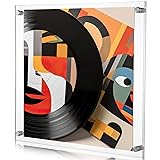Qunclay 1 Pack Floating Acrylic Album Frames for