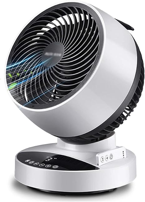 Yyq Tischventilator 30w Gerauschloser Lufter Luftzirkulator Mit Fernbedienung Und Timer Turbo Ventilatoren Oszillierend Rotierend Tragbar Amazon De Kuche Haushalt