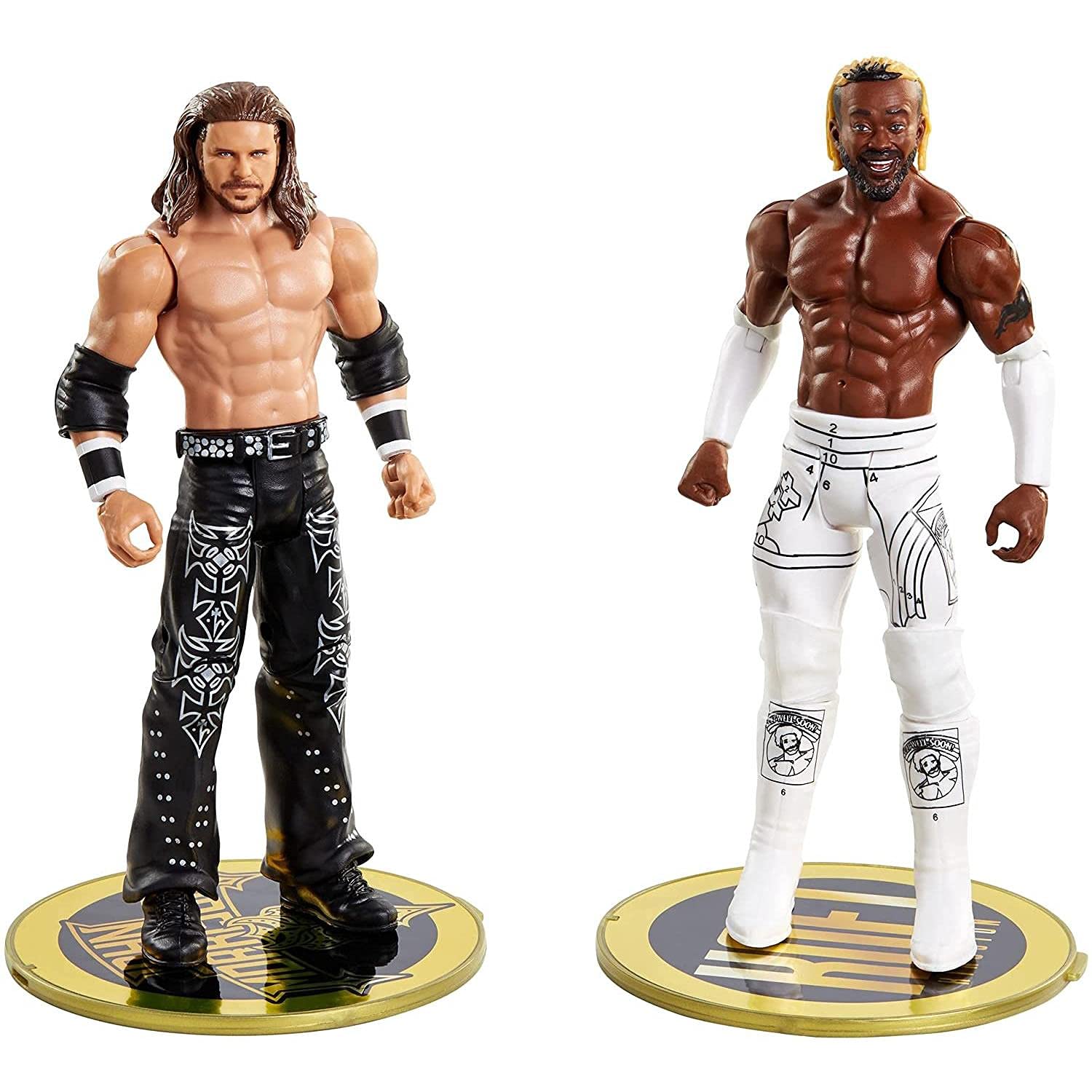 WWE GVJ22 Championship Showdown Kofi Kingston vs John Morrison 2-Pack, Multicolor, 17.0 cm*4.0 cm*8.0 cm