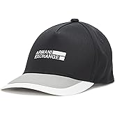 Armani Exchange Men's Colorblock Hat, Black Beauty, One Size
