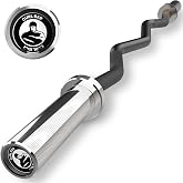 EZ Curl Bar Bells of Steel - Olympic 2 in Bicep Tricep Curling, 500 lb
