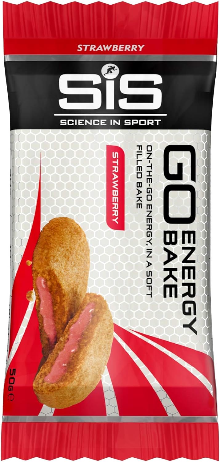 Science in Sport GO Energy Bakes, 30 g Carbs, High Carb Soft-Filled Baked Energy Snack, Strawberry Flavour, 12 Bars - Image 3