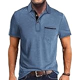 Mens Fashion Polo Shirts Cotton Classic Short