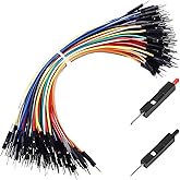 Hellotronics Steckplatinen-Überbrückungskabel, Stecker auf Stecker, 15,2 cm, Länge 0,2 cm, quadratischer Kopf, 100 Stück, 10 