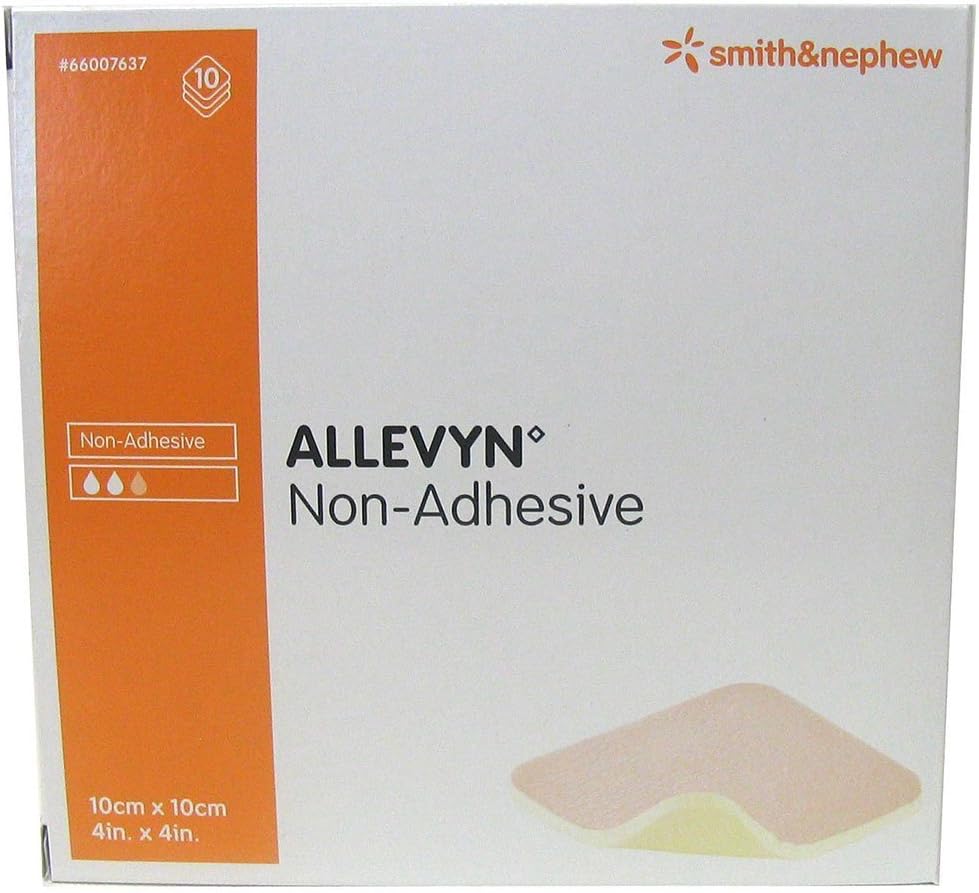 Allevyn Non-Adhesive Dressing 10 Pack (Size: 5cm x 5cm), 10 Count (Pack of 1)