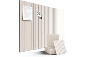 Fluxynara Large Felt Bulletin Board 48" x 36" Cork Board Alternative-12 Pack with 70 Safe Removable Adhesive Tabs, Cork Boards for Walls Cork Board for Home Office Classroom Pin Board (Oatmeal)