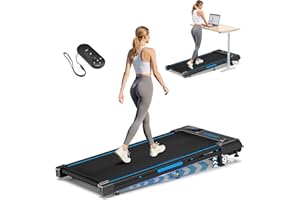Walking Pad, FOUSAE 3 in 1 Max 6.2 MPH Treadmill for Home with Double Frame 330 LB Weight Capacity, Powerful 2.5 HP Wider Bel