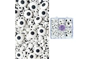 WERARU Candy Eyeballs Eye Ball Sprinkles Mixed Sweets Cake Cupcake Toppers Cookie Dessert Sprinkles Decorations for Christmas Halloween Birthday Party Supplies 3.2 Ounce(Three Size Mixed)