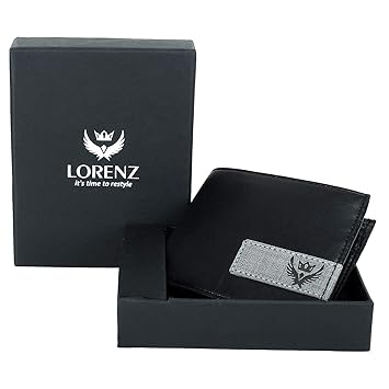 Lorenz Casual Black Wallet for Men|Wallet for Boys WL-18