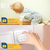 MAISUZA Pack of 10 UK Plug Socket Covers 3 Pin White Baby Safety view 4