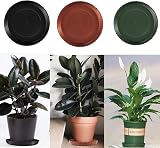 TStarJungle 5 Pack Plant Saucers 40cm High-Edge Drip Trays for Indoor Outdoor view 5