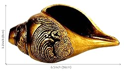 Purpledip Rare Collection Blowing Shankh Conch in