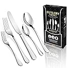 AckMond 40-Piece, Cutlery,Home Use Stainless Steel Western Tableware Dinnerware Set knife fork spoon Dersert spoon, Service for 8